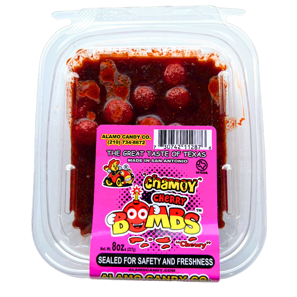 Alamo Candy Co. Chamoy Cherry Bombs Tub