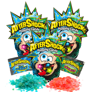AfterShocks Popping Candy Dual Flavor Pack - Blue Raspberry / Watermelon