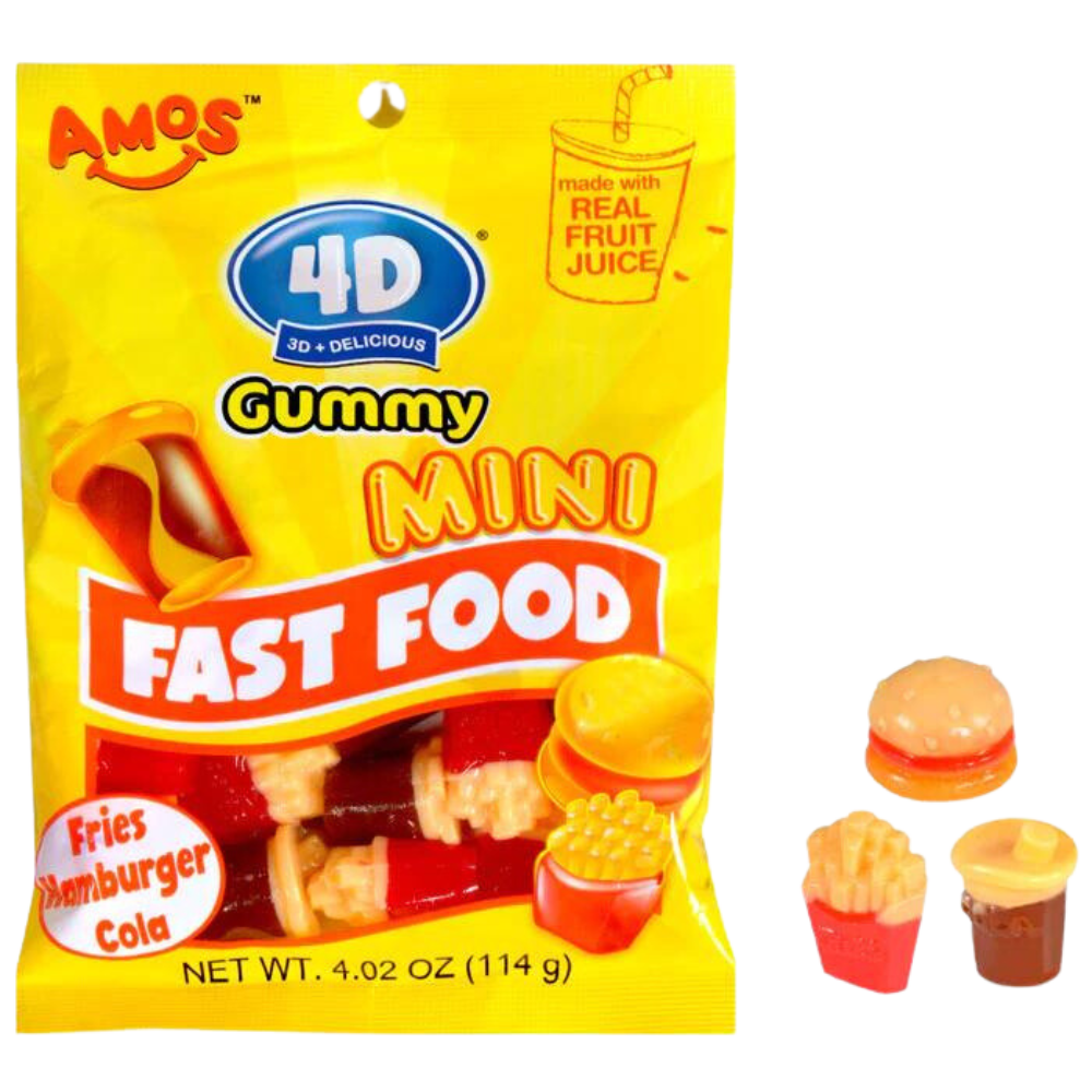 4D Mini Fast Food Gummies