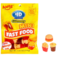 4D Mini Fast Food Gummies