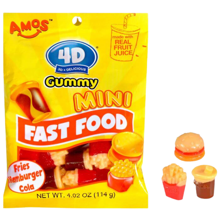 4D Mini Fast Food Gummies