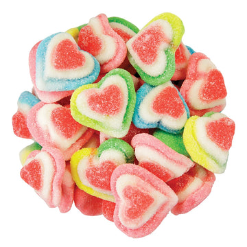 Gummy Rainbow Triple Layer Hearts